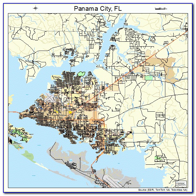 Panama City Fl Map