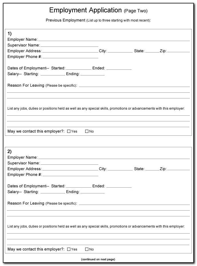Payless Job Application Form Print Out