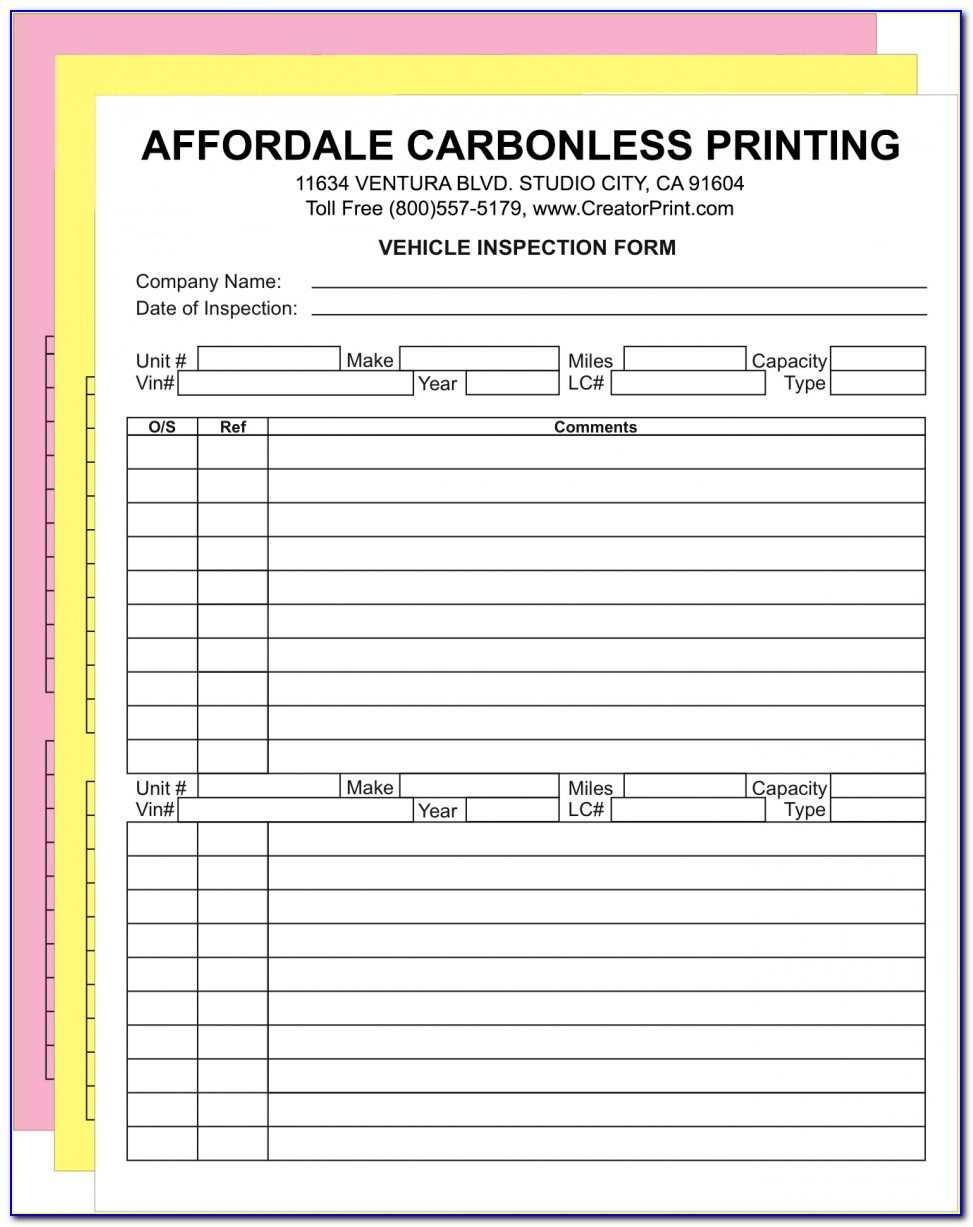 Personalized Carbonless Forms