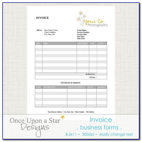 Photography Business Forms Templates