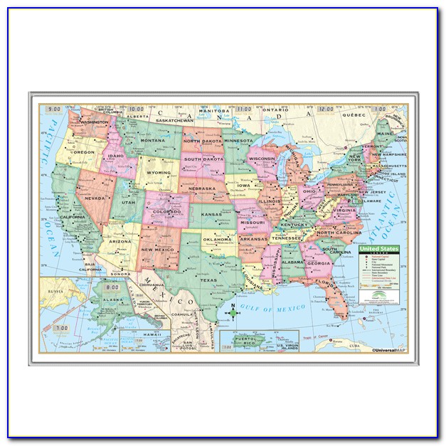 Picture Frame Map Of United States
