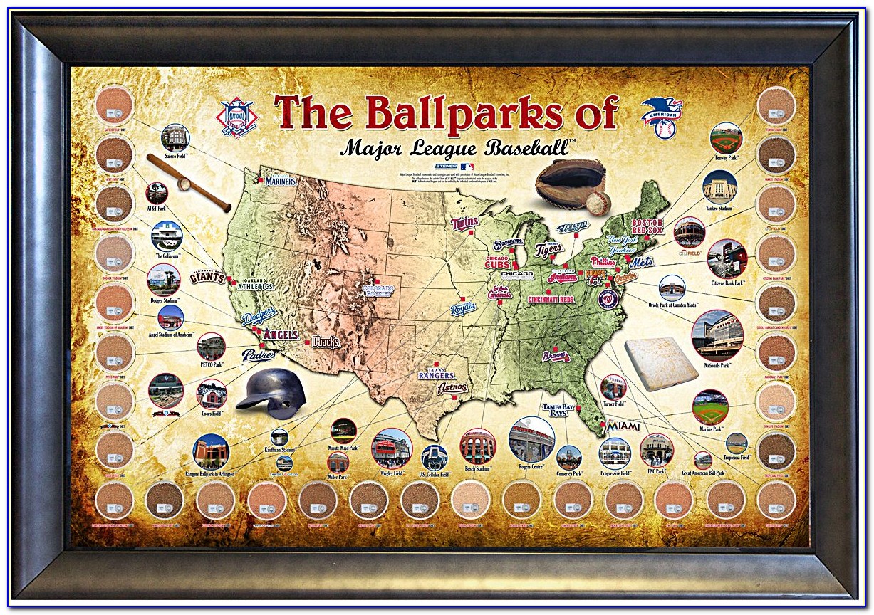 Printable Map Of Mlb Ballparks