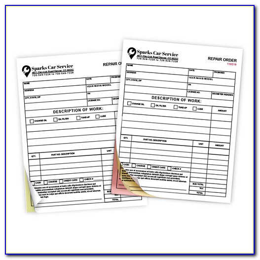 Printing Services Carbonless Forms