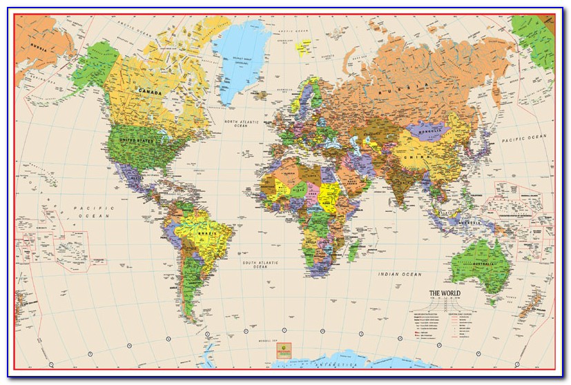 Rand Mcnally World Map Amazon