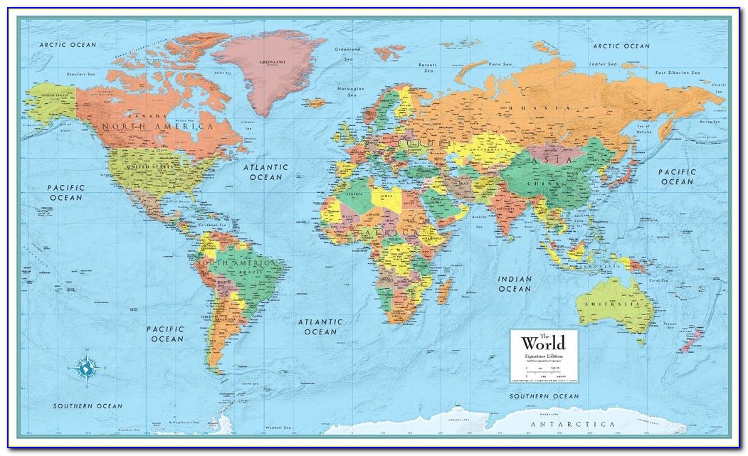 Rand Mcnally World Map Poster