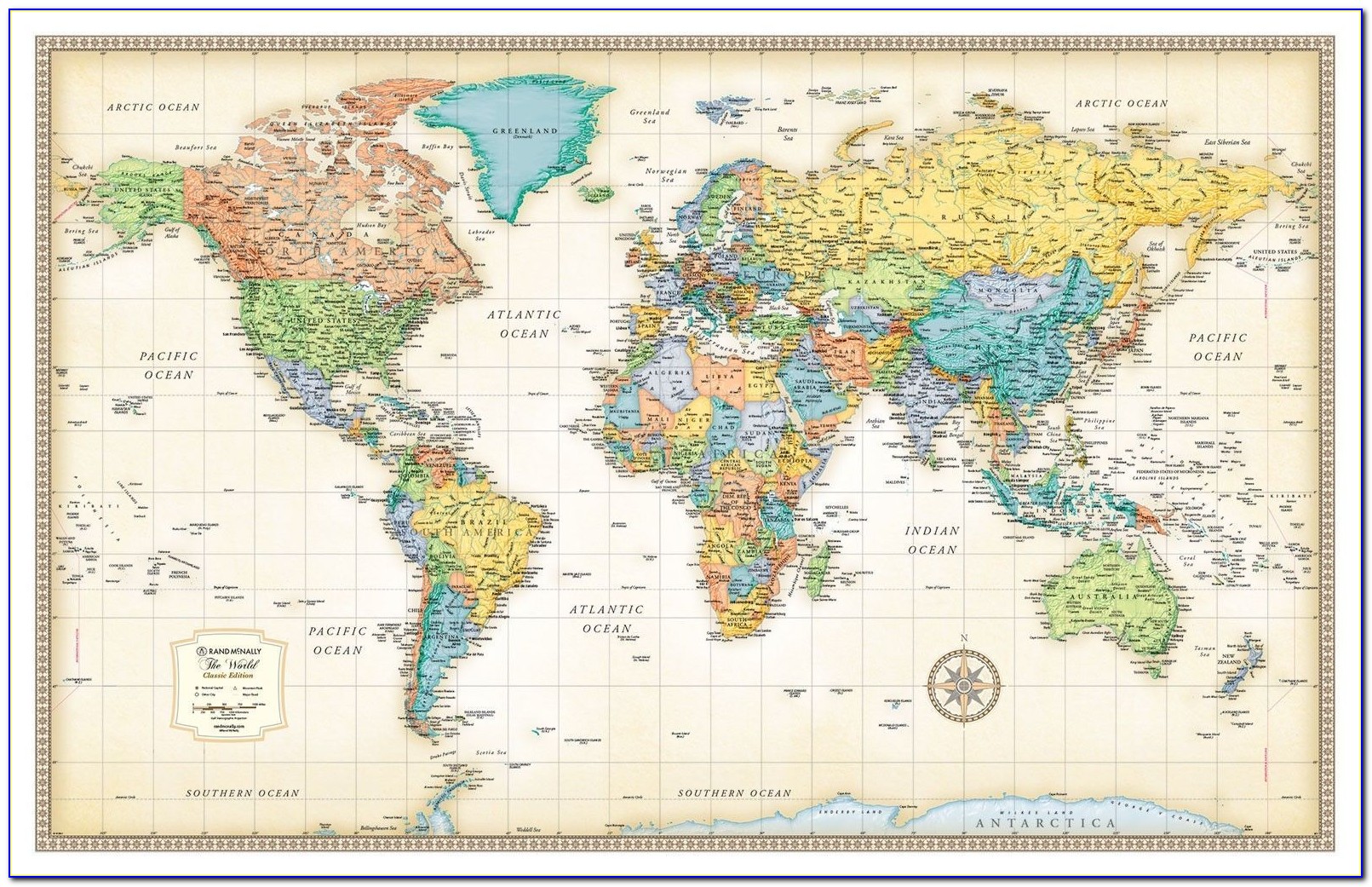 Rand Mcnally World Map Puzzle