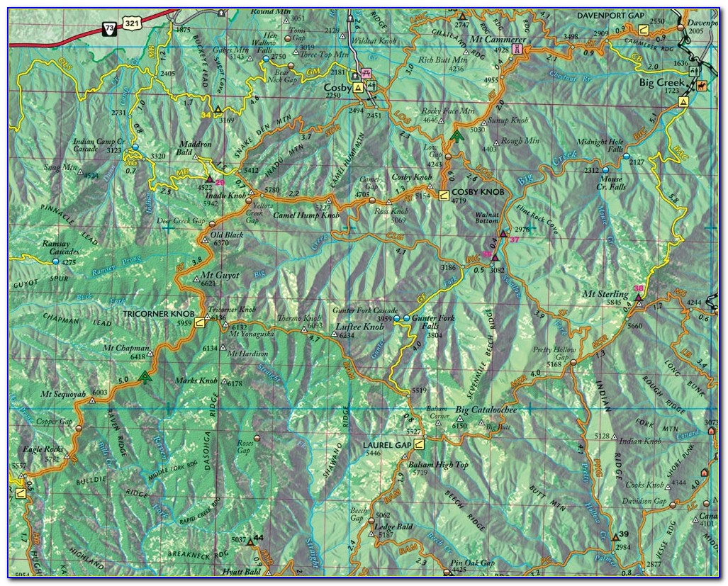 Red River Gorge Rough Trail Map