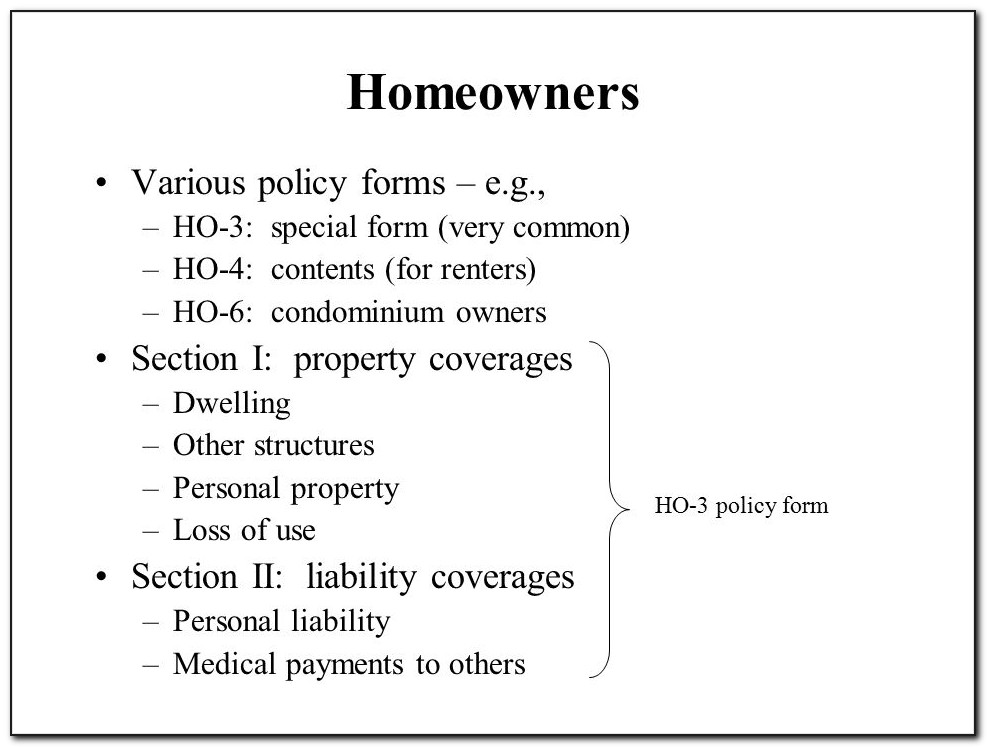 Renters Insurance Form Number