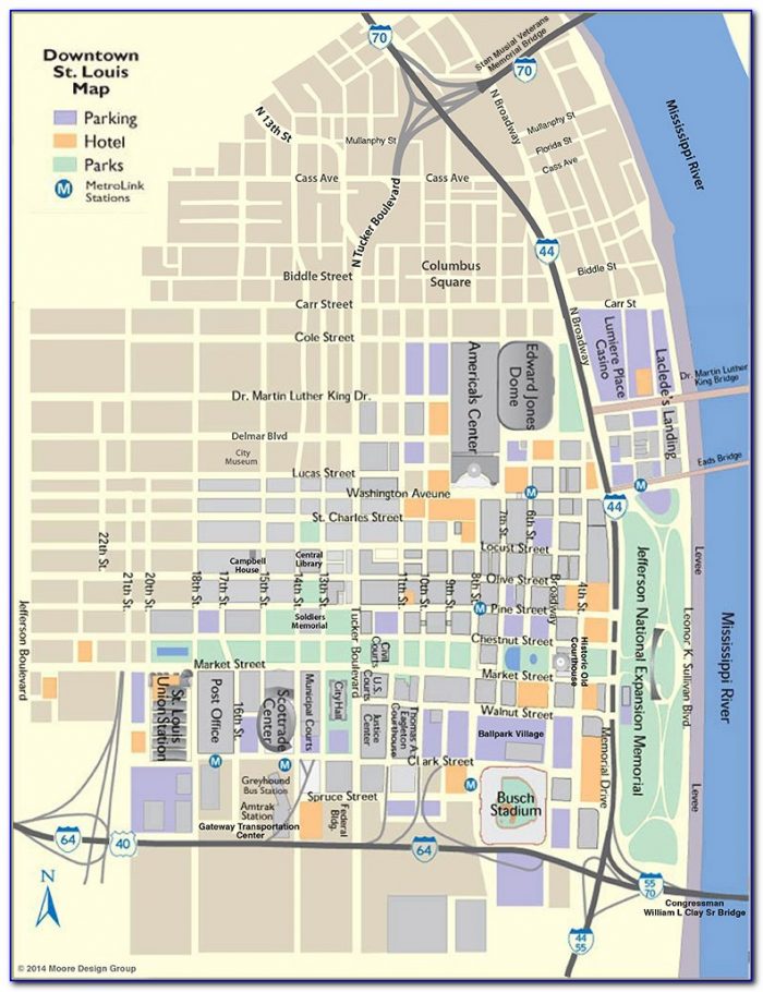 Saint Louis Street Map