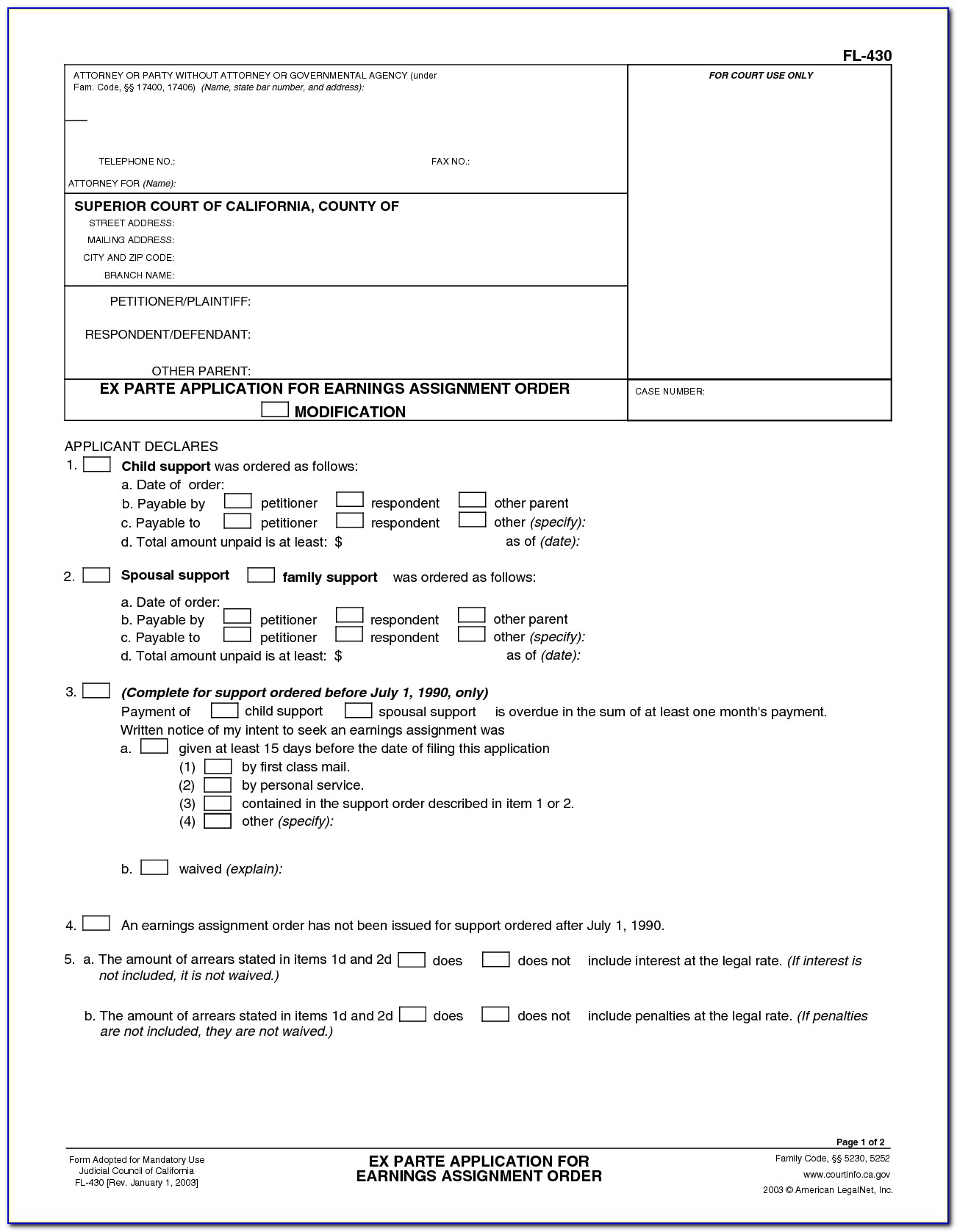 San Diego County Divorce Forms