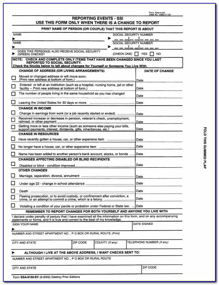 Social Security Disability Application Forms Pdf