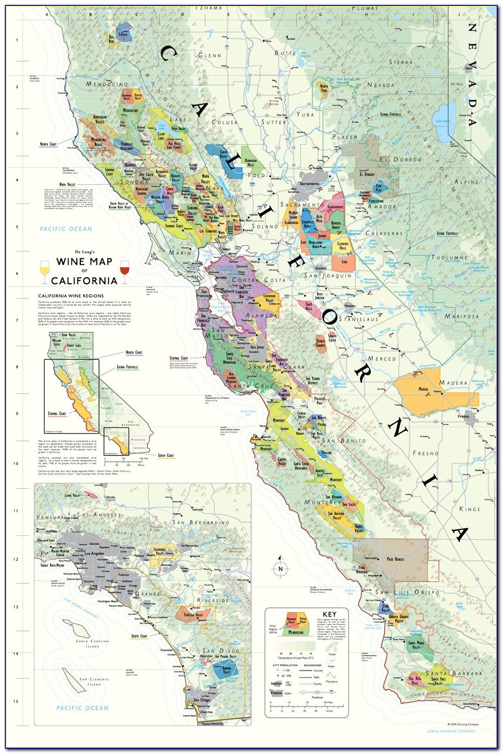 Southern California Winery Map