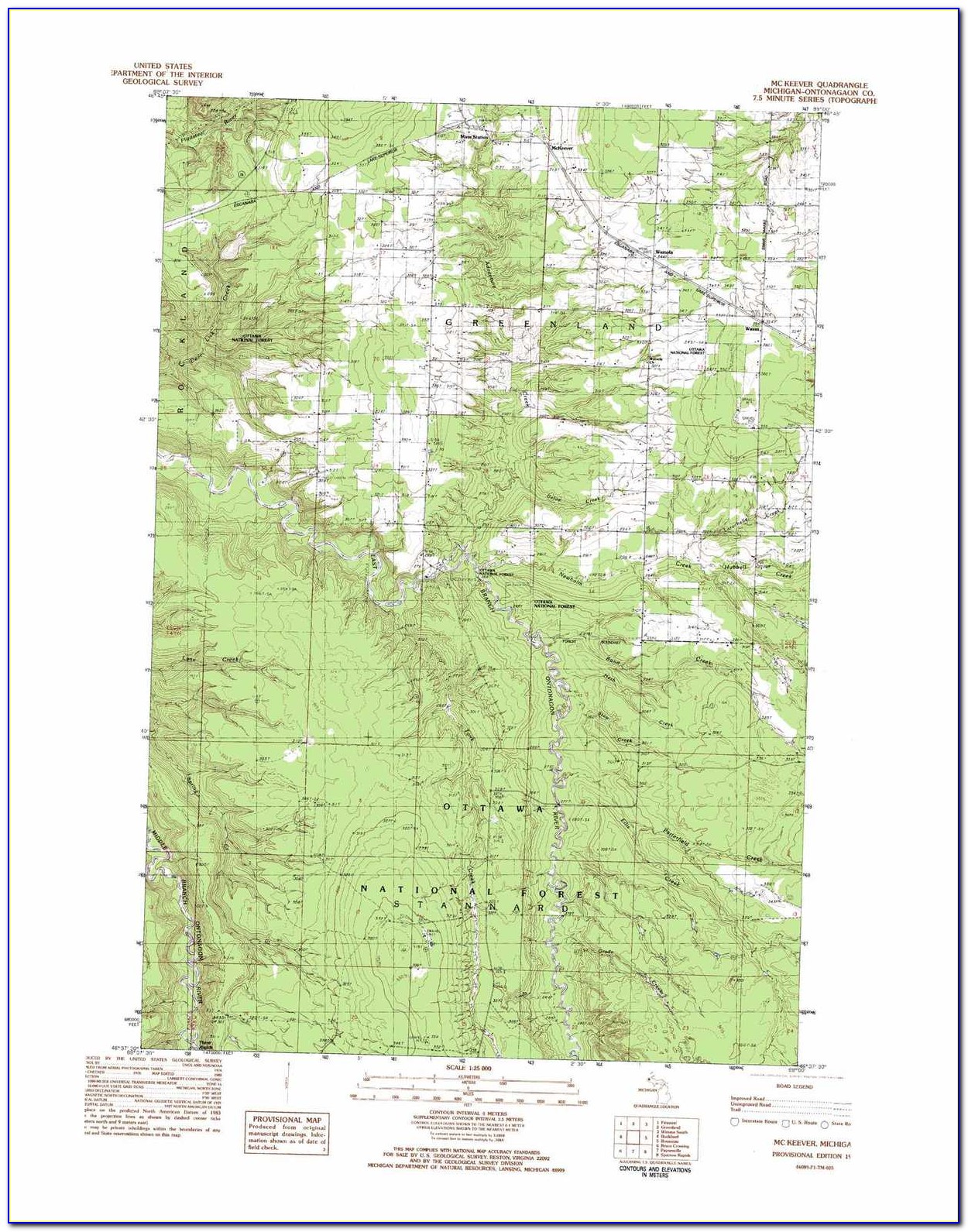 Southwest Michigan Topographic Map