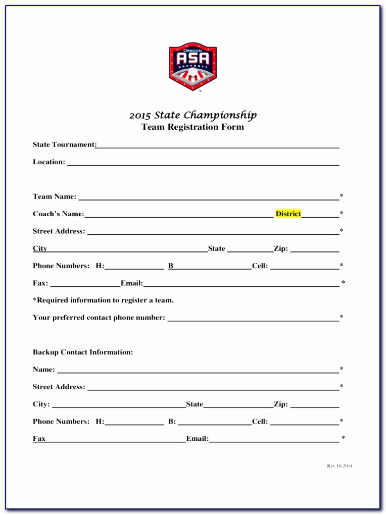 Team Registration Form 2 Free Templates In Pdf Word Free Sports Team Registration Form Template Elegant Pdf Word Excel Template Yeuea