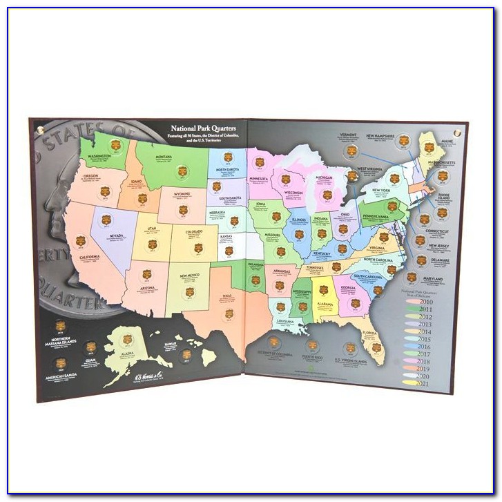 State Quarters Collector's Map Folder