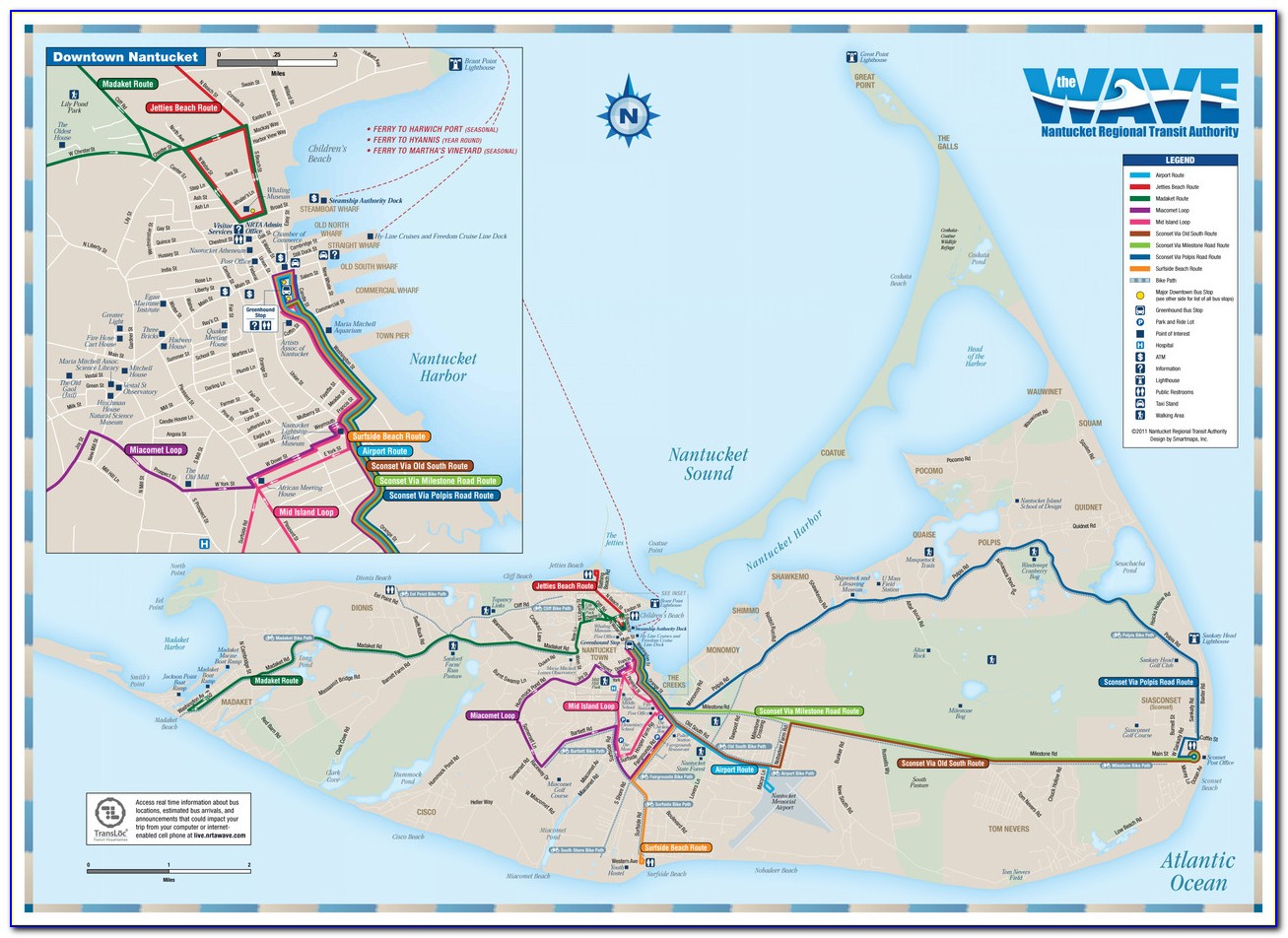 Street Map Of Nantucket Ma