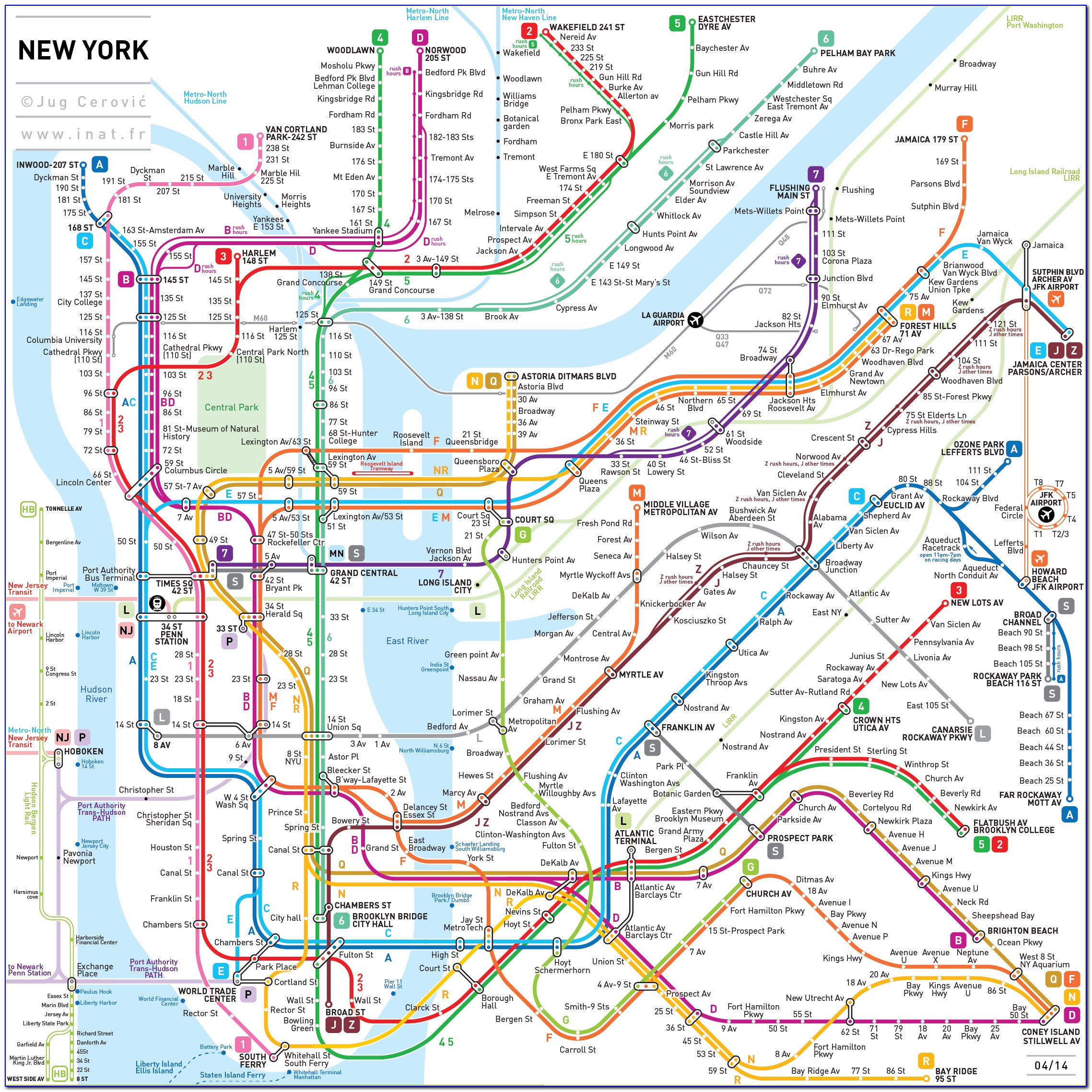 Subway Map Nyc 2018