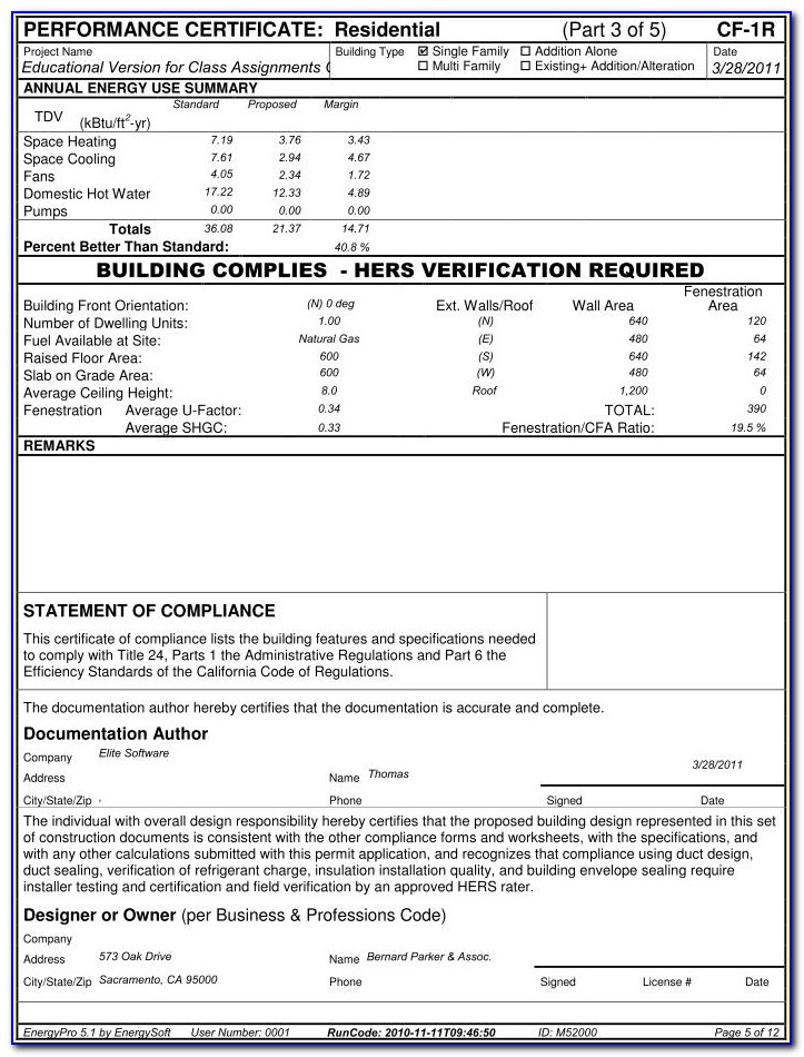 Title 24 Energy Compliance Forms