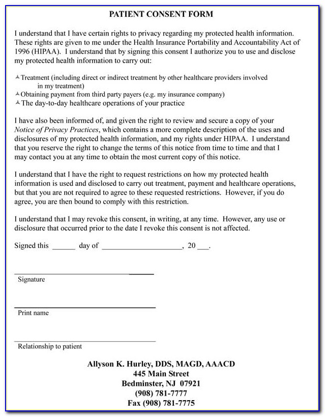 Tooth Whitening Consent Form Uk