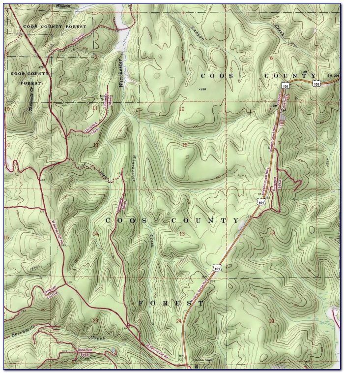 Topographic Map Of Oregon Usgs