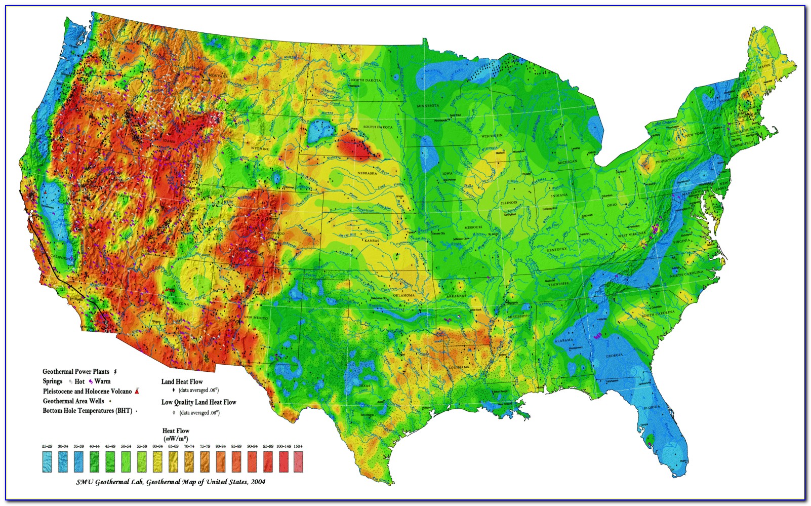 Topographical Map Of Us