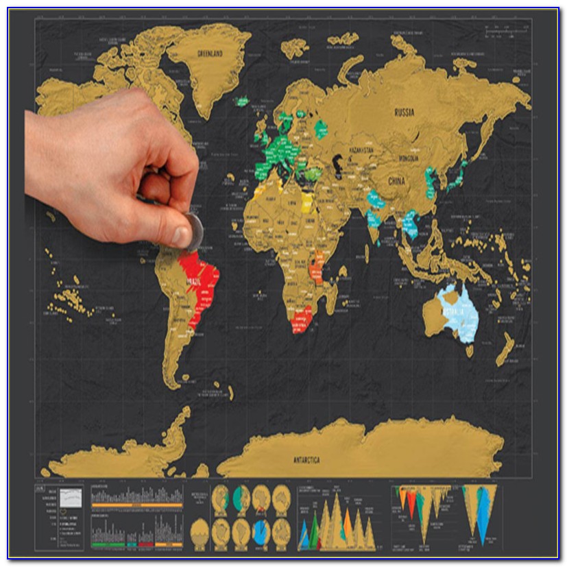 Travel World Scratch Map