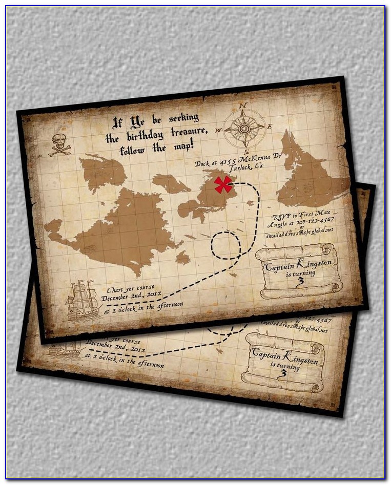 Treasure Map Invitations