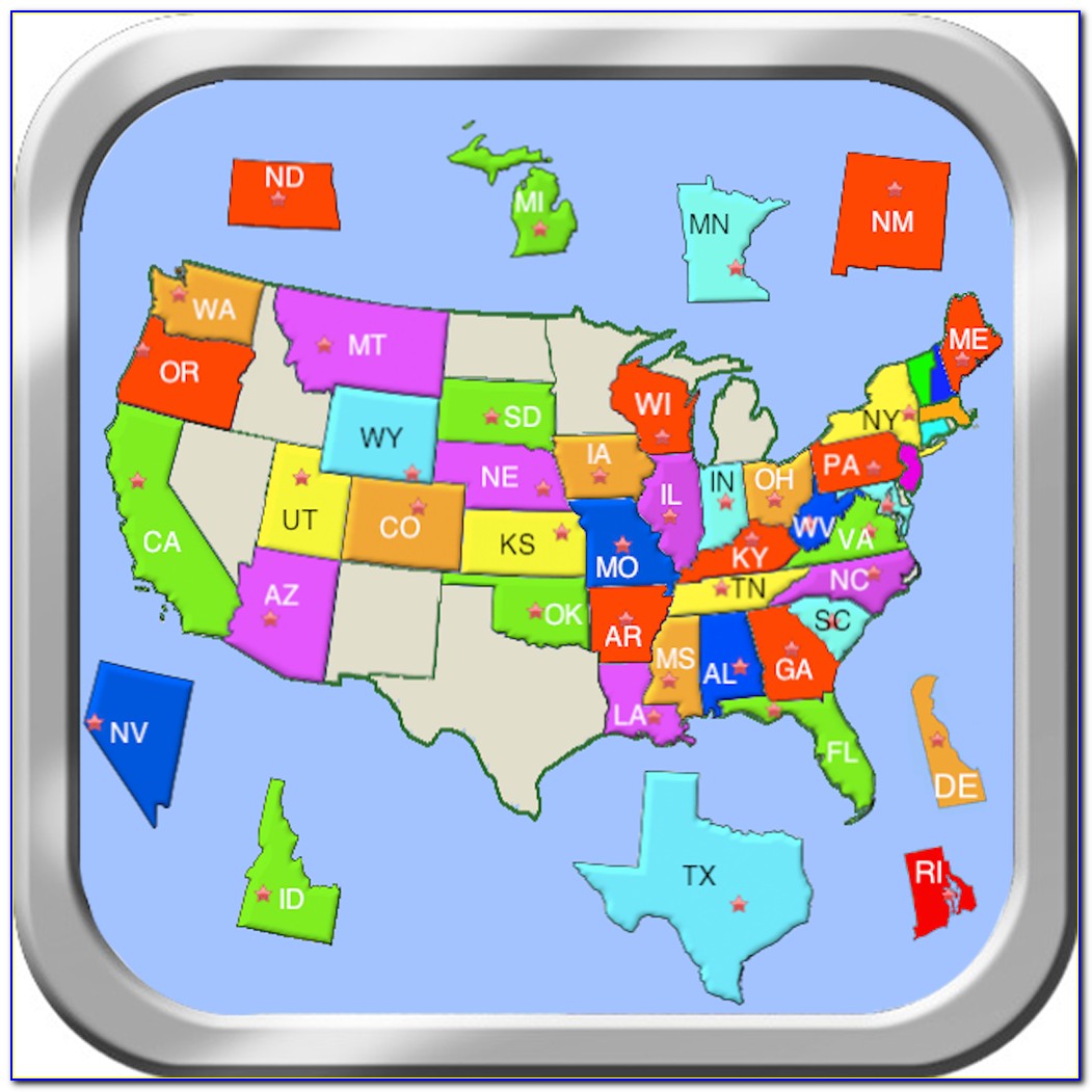 Usa Map Puzzle Games