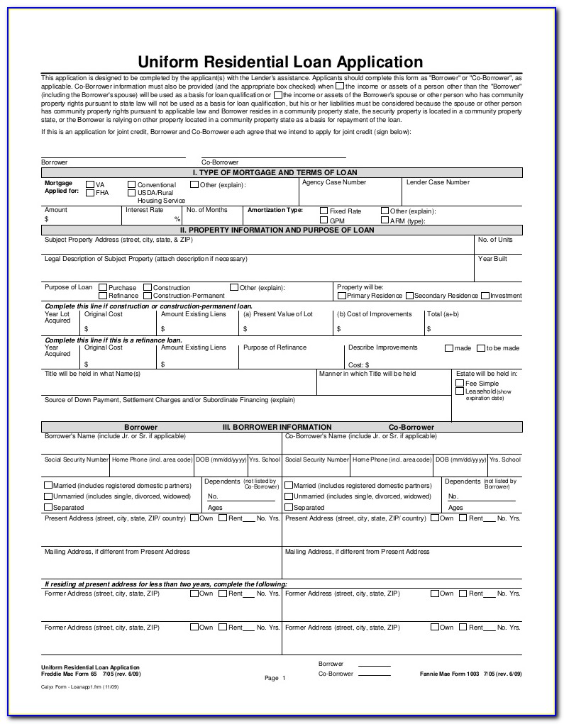 Va Home Loan Request Form
