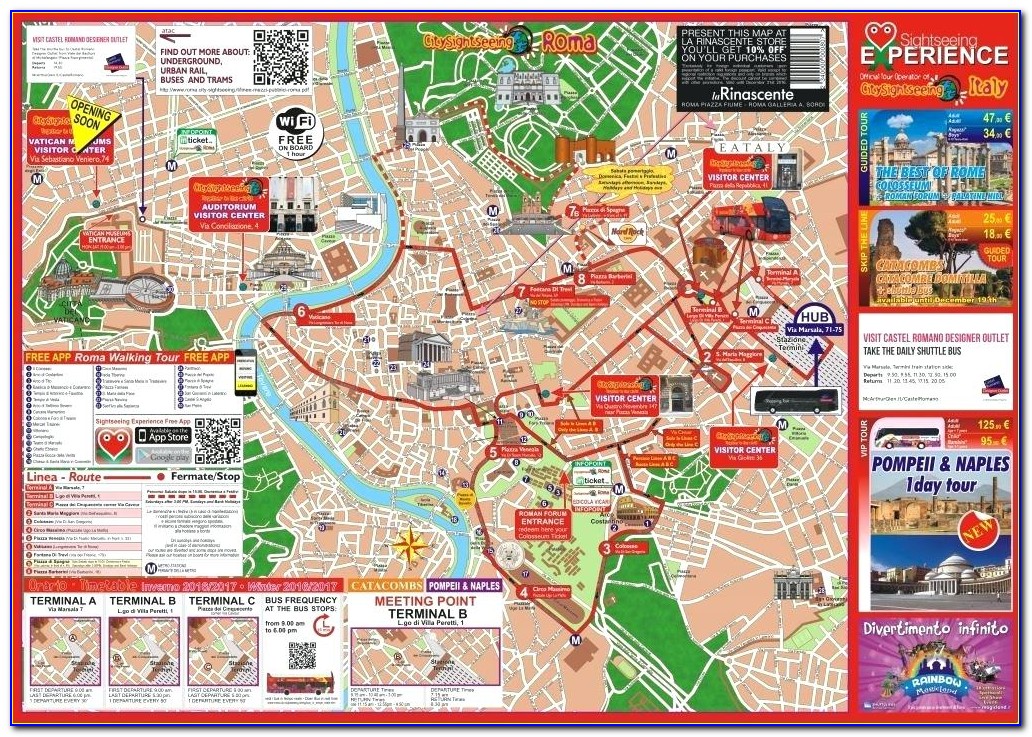 Viator Hop On Hop Off Rome Map