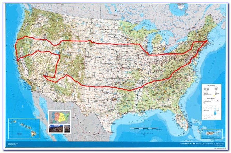 Western United States Road Trip Map