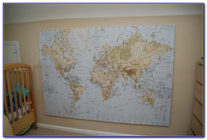 World Map Canvas Print Ikea