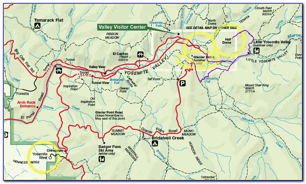 Yosemite Valley Trail Maps