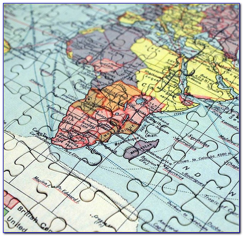 1000 Piece Personalised Map Jigsaw