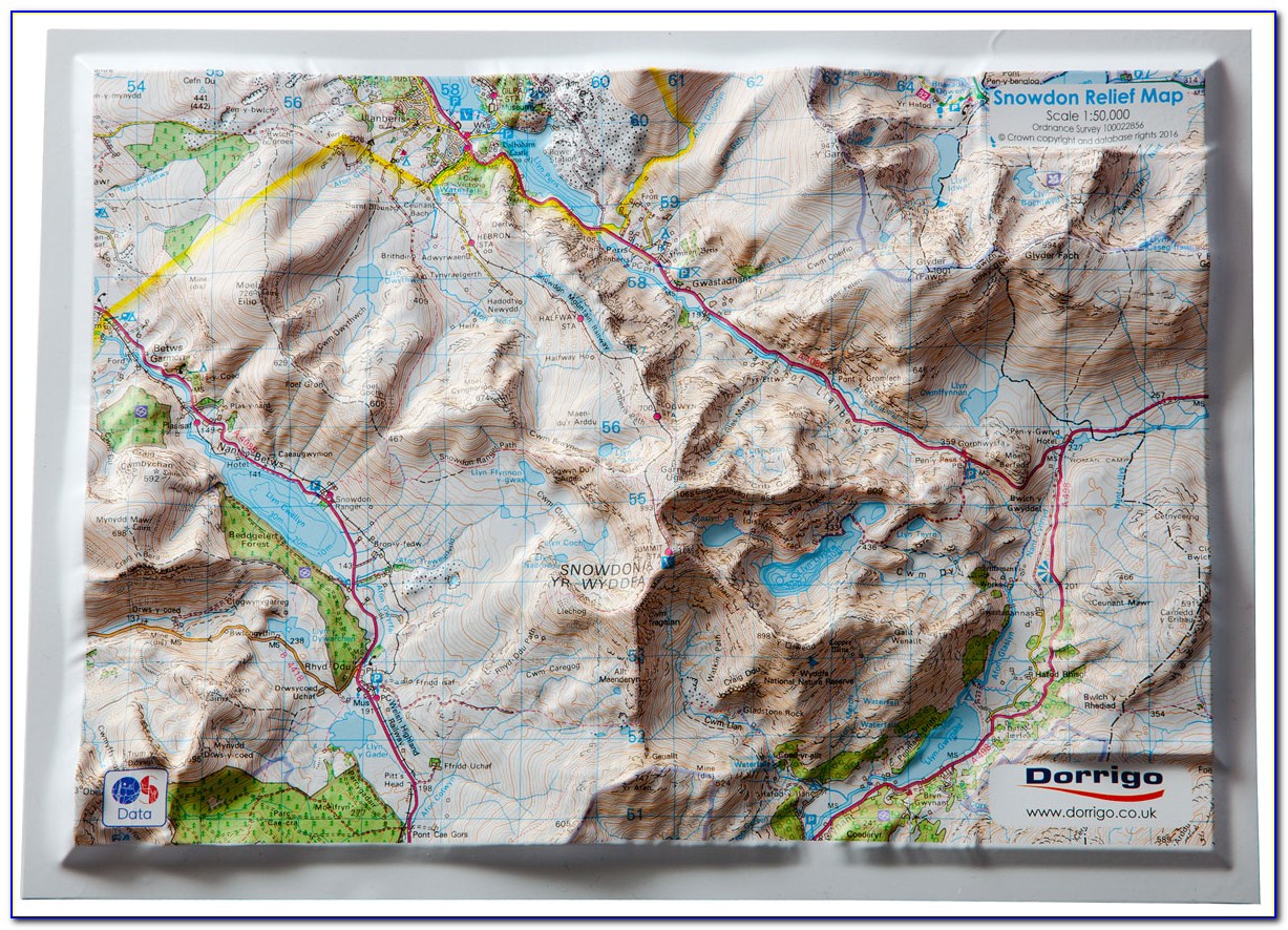3d Relief Map French Alps