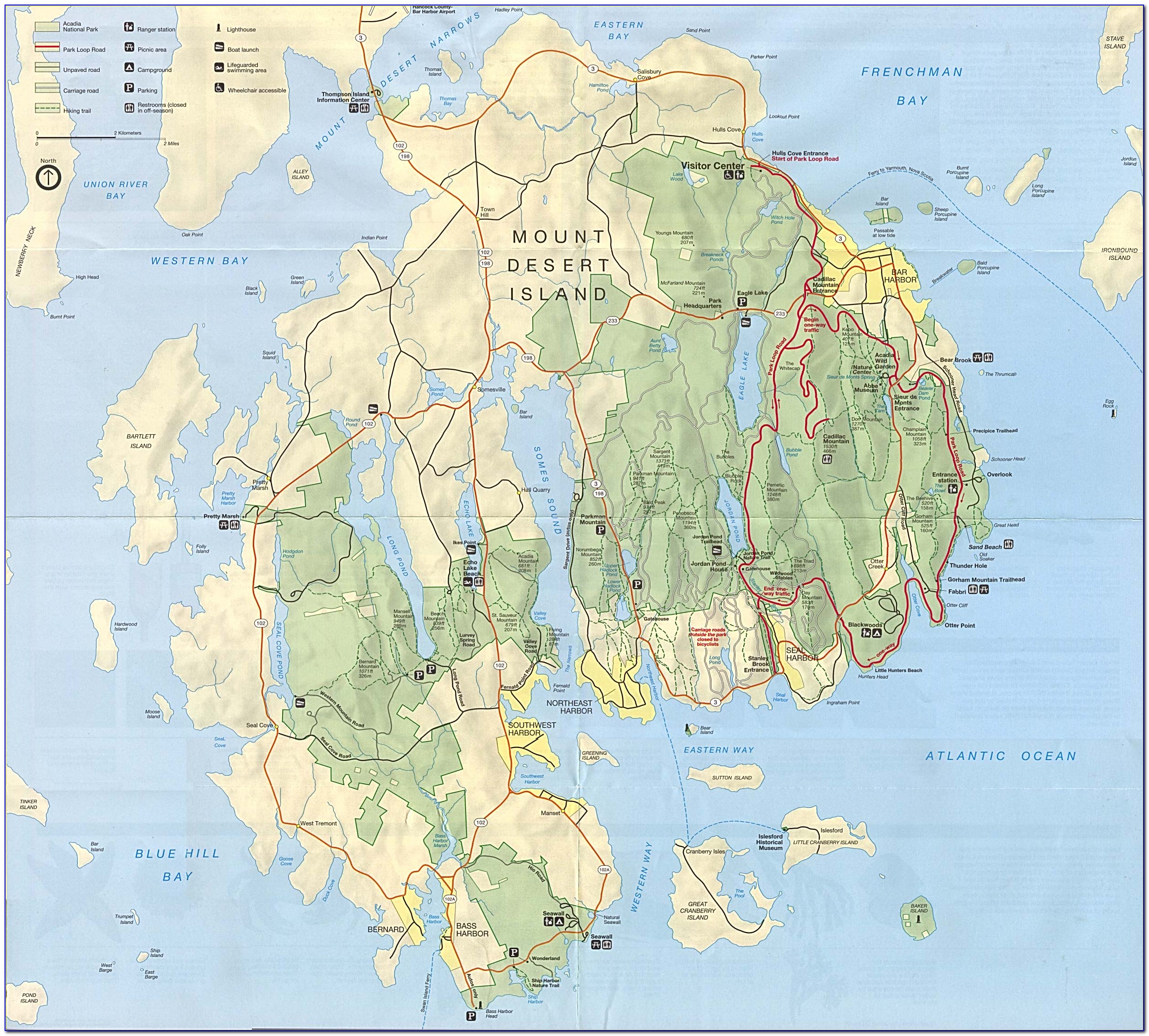 Acadia National Park Maps Pdf