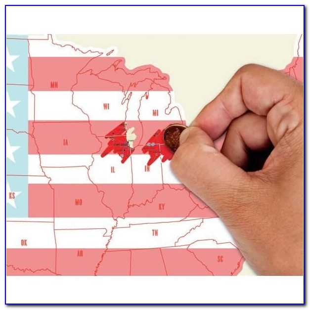 American States Scratch Map