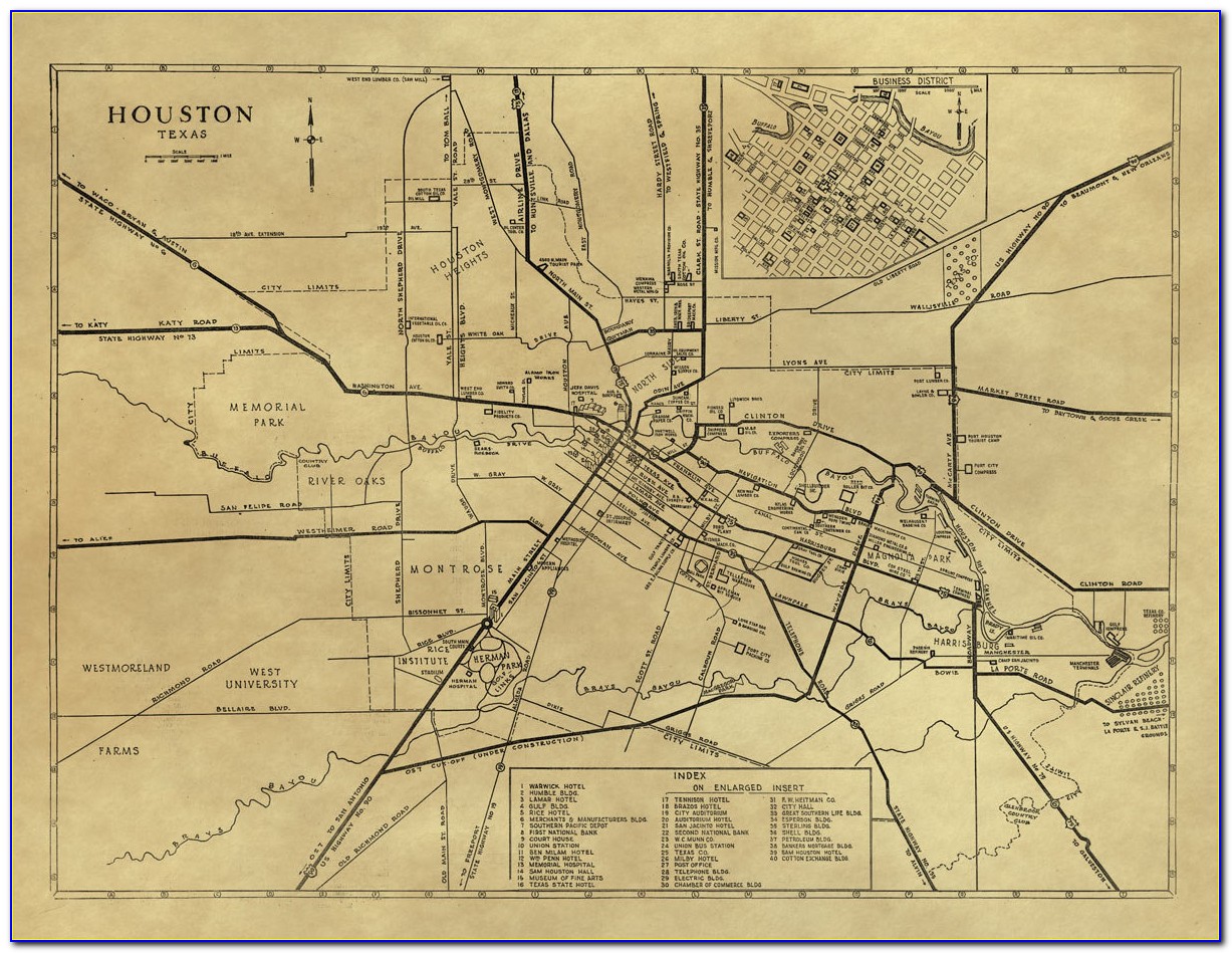 Antique Maps Houston