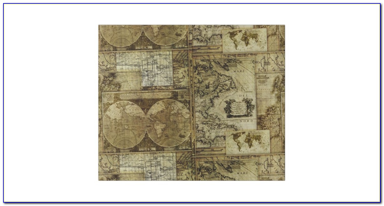 Antique World Map Wrapping Paper