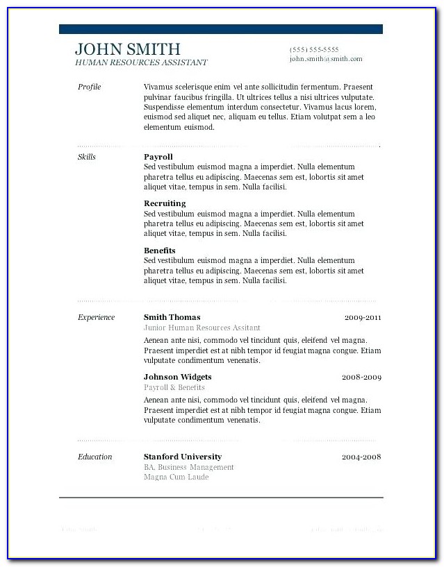 Attractive Resume Templates Free Download Pdf
