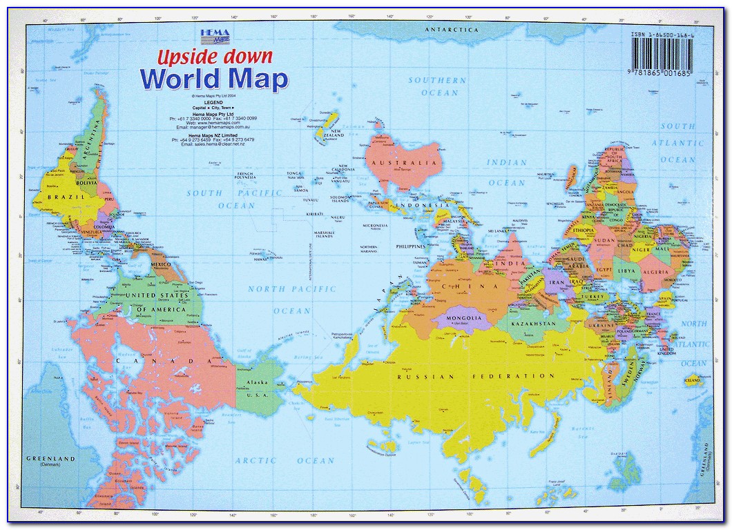 Australia Map Of The World Upside Down