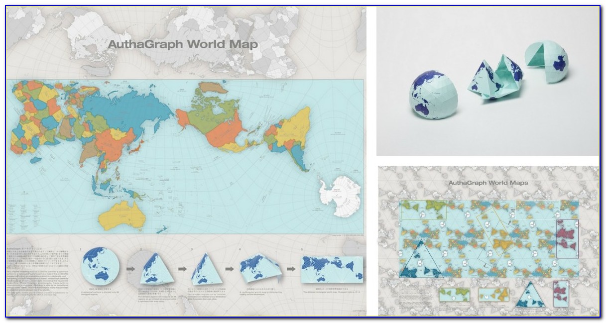 Authagraph World Map Print