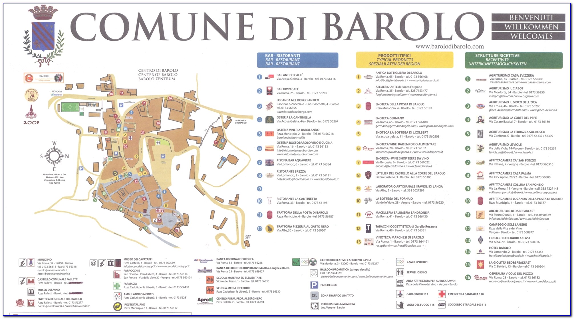 Barolo Winery Map