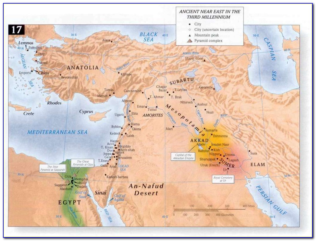 Bible Map Land Of Uz