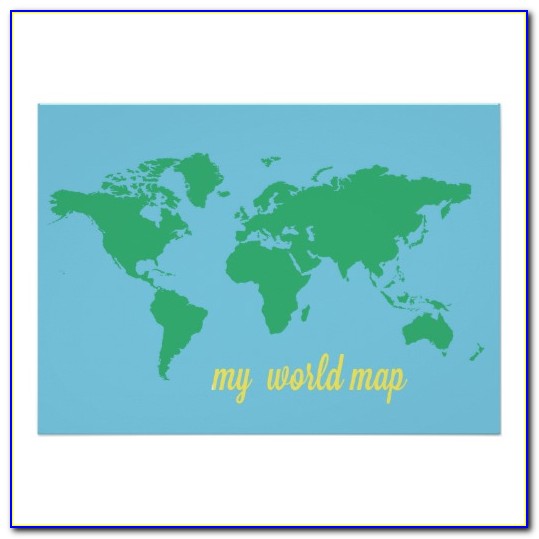 Big Blank World Map