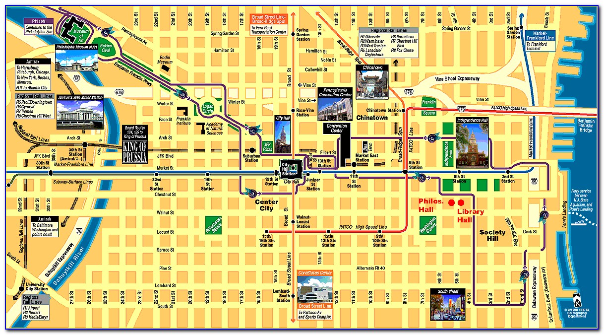 Broad Street Phila Map