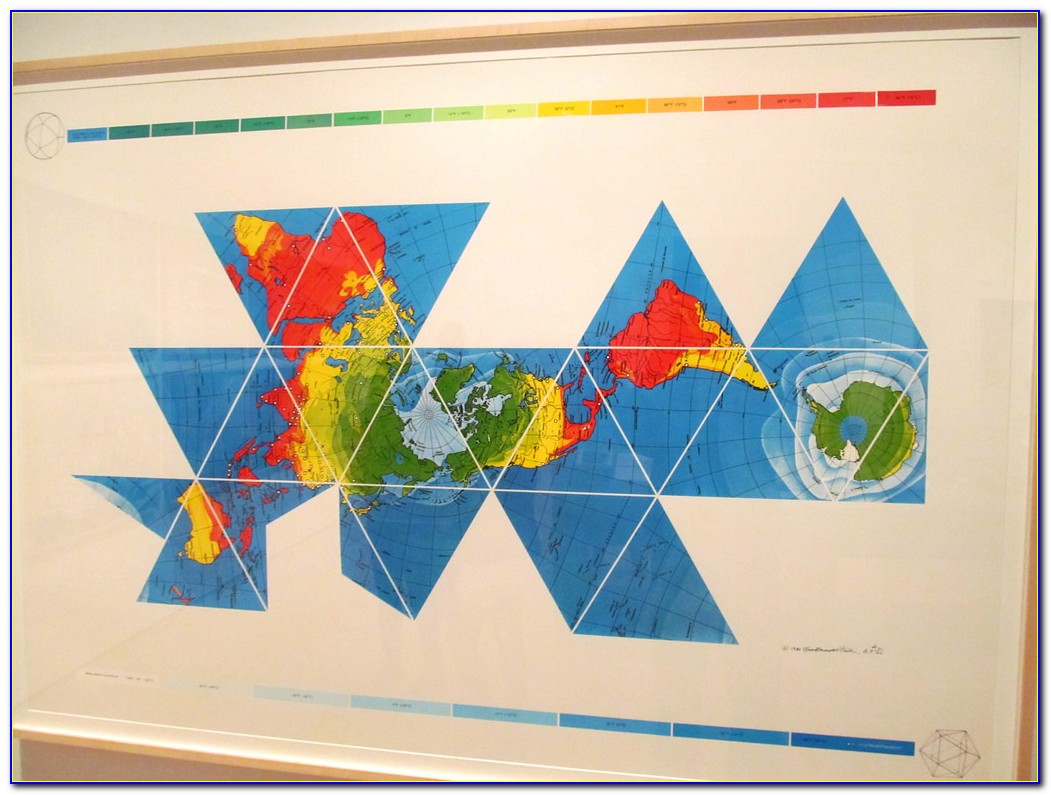 Buckminster Fuller Dymaxion Map Projection