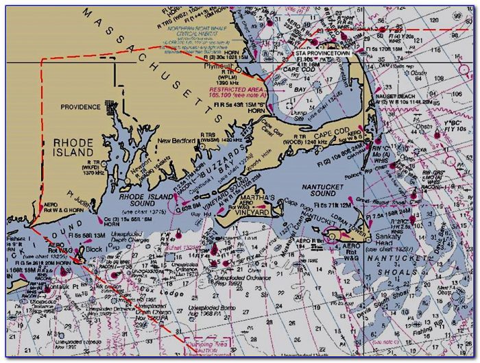 Cape Cod Nautical Chart Wallpaper