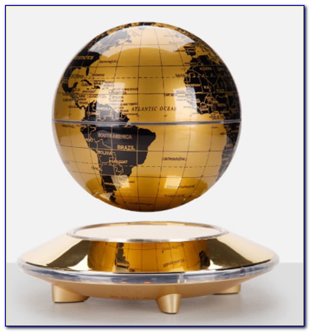 Carejoy C Shape Decoration Magnetic Levitation Floating Globe World Map