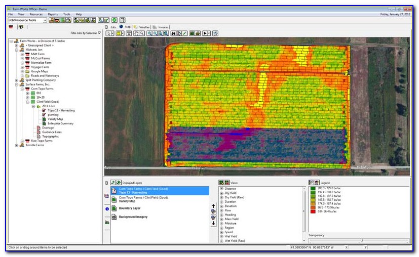 Claas Yield Mapping Software